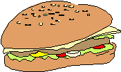 hamburger avec salade verte